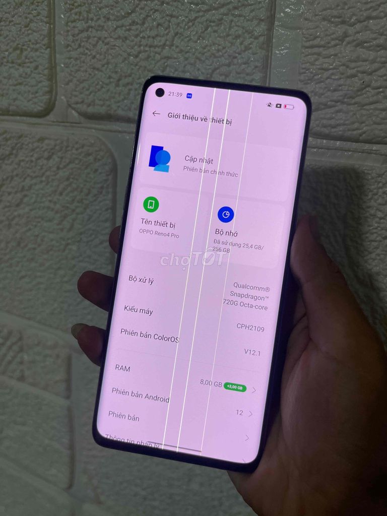 oppo reno 4 pro 258gb zin chuẩn