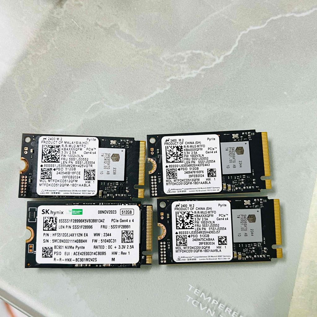 SSD gen 4 512gb