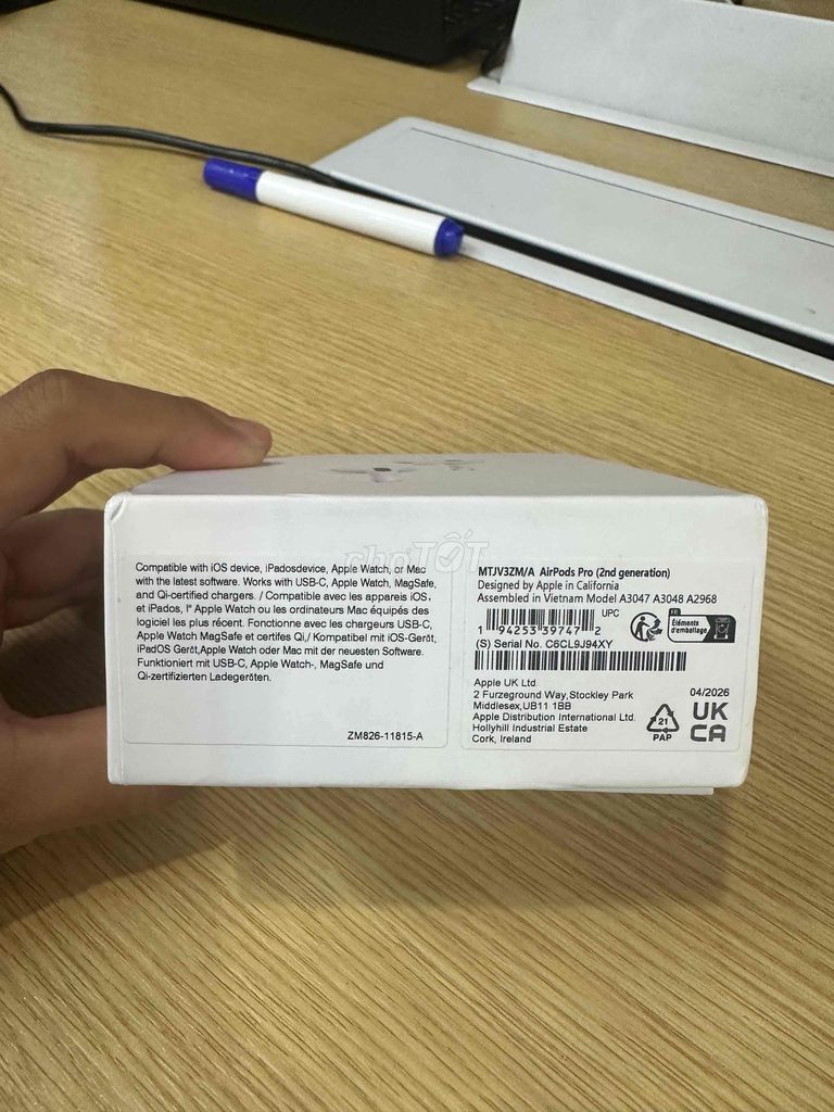 Tai nghe Apple AirPods Pro 2 Trắng. Mua bán Tivi, Âm thanh tại Quận Thanh Xuân Hà Nội được đăng bởi Chí Thành hình 1