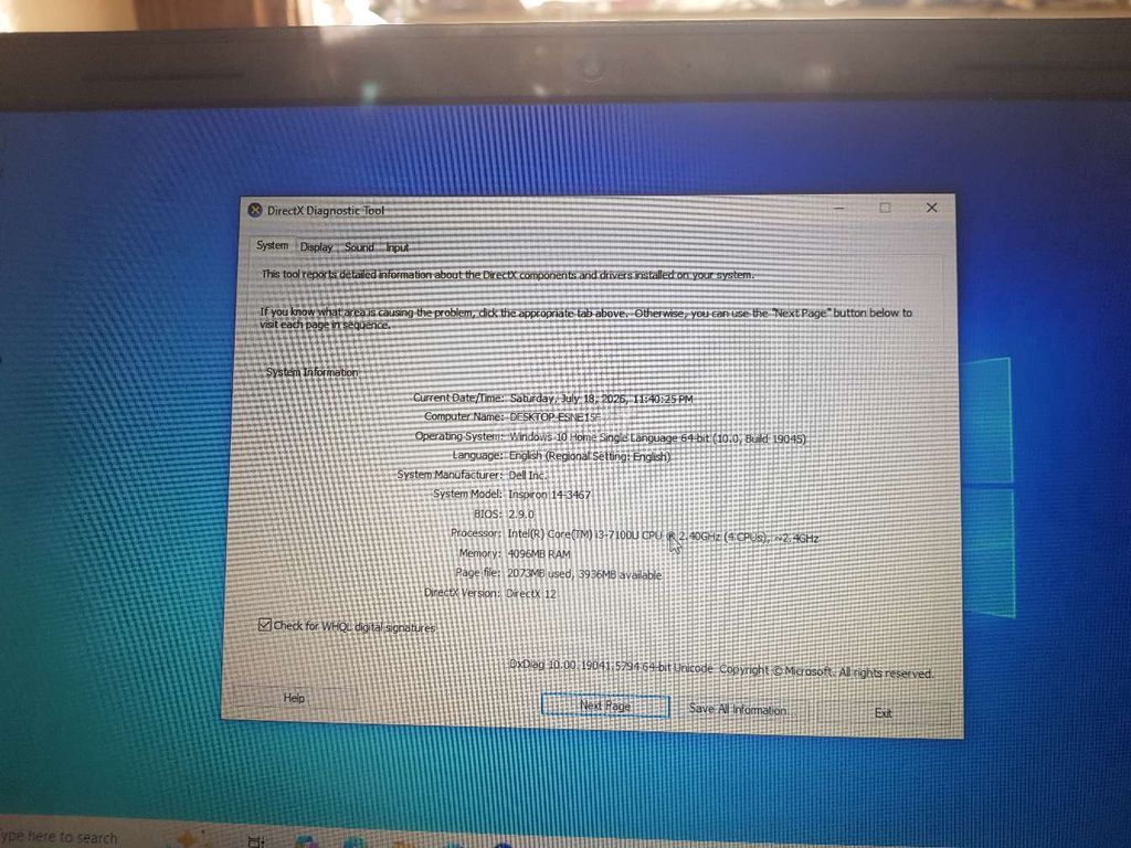 Dell Inspiron 3467 i3 7100u 14 inch 4GB/128GB. Mua bán Laptop tại Quận Tân Phú Tp Hồ Chí Minh được đăng bởi Lơi hình 1