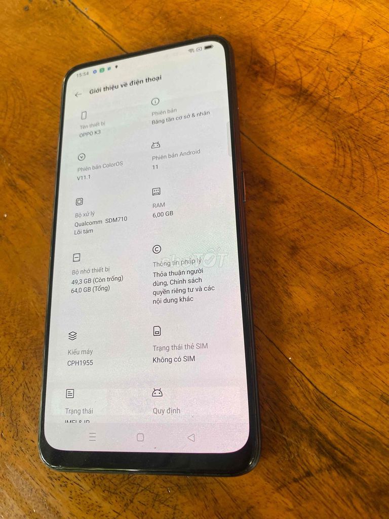 OPPO K3 64GB Đen. Mua bán Điện thoại tại Thành phố Tân An Long An được đăng bởi mua xin alo no SMS hình 1