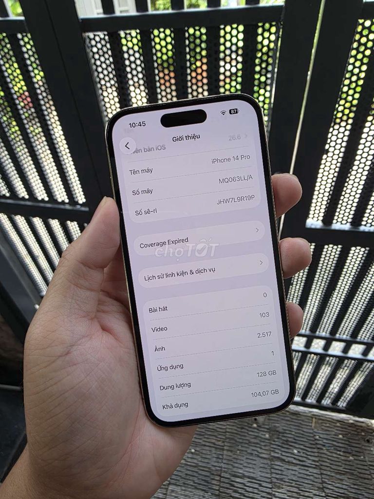 iPhone 14 Pro Gold zin đẹp mất face. Mua bán Điện thoại tại Thành phố Thủ Đức Tp Hồ Chí Minh được đăng bởi DK Store hình 1