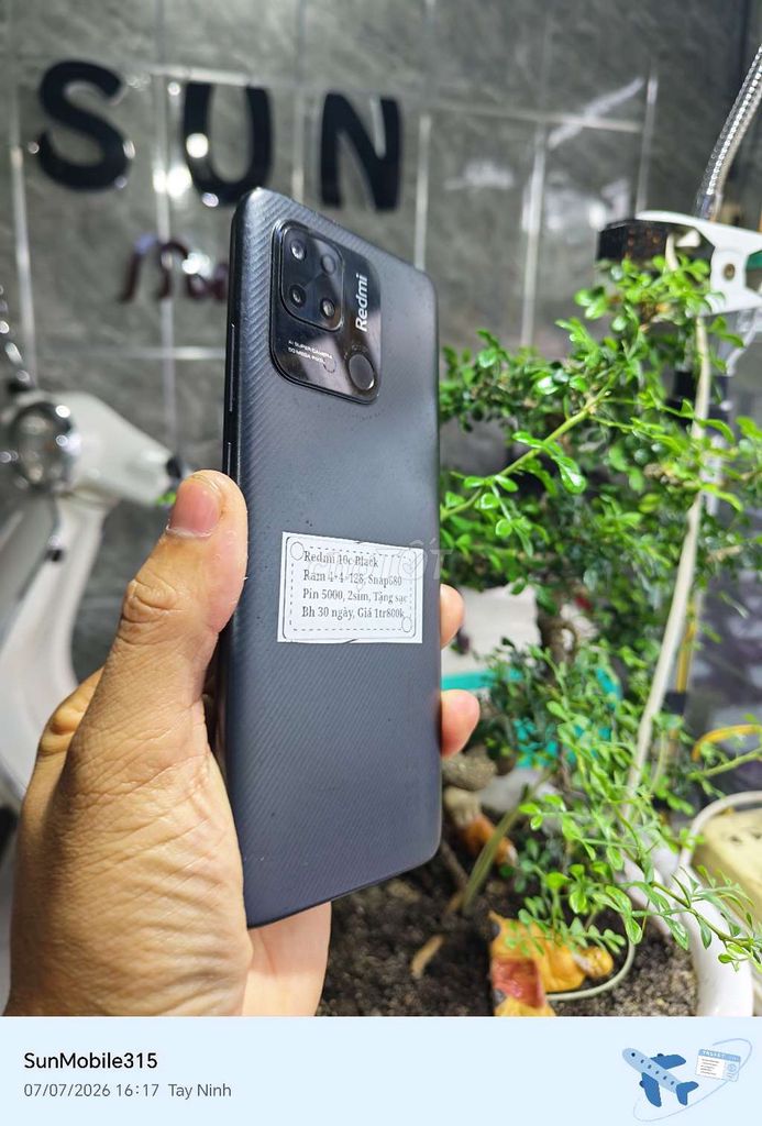Redmi 10c R4+4+128 Snap680 Pin5000 2sim . Mua bán Điện thoại tại Huyện Trảng Bàng Tây Ninh được đăng bởi Sun Mobile Shop Điện Thoại Trảng Bàng Tây Ninh 01 hình 1