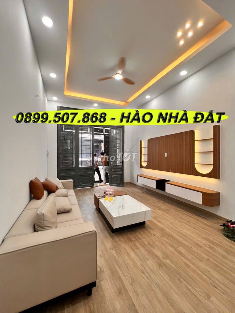 Дом 48.6м², гараж для авто, спальня на первом этаже, Go Xoai, 5 млрд