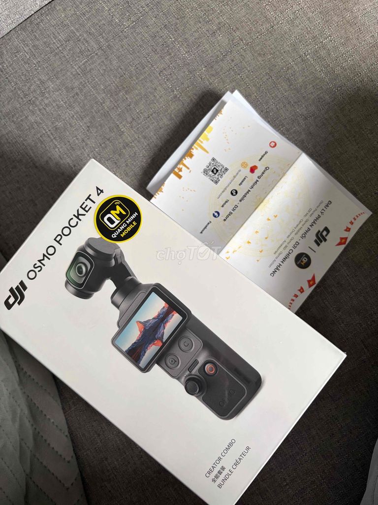 DJI Osmo Pocket 4 Mới nguyên seal hoá đơn đầy đủ. Mua bán Máy ảnh, Máy quay tại Quận 12 Tp Hồ Chí Minh được đăng bởi Điện Tử Chính Hãng DJI MALL hình 1