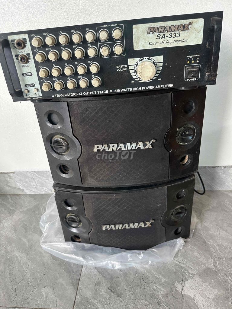 Amply Paramax SA-333 Đen 320W. Mua bán Tivi, Âm thanh tại Thành phố Thái Nguyên Thái Nguyên được đăng bởi Đinh Đức Sỹ hình 1