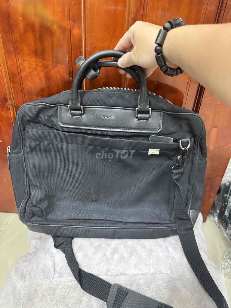 Túi xách Coach nam vải dù Đen. Mua bán Túi xách tại Huyện Phú Tân An Giang được đăng bởi Quoc Anh Ntv hình 1