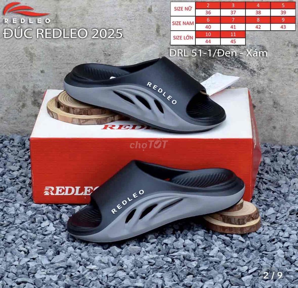 Dép Redleo Nam Đen, Xám Size 42. Mua bán Giày dép tại Thành phố Pleiku Gia Lai được đăng bởi Hung Pham hình 1