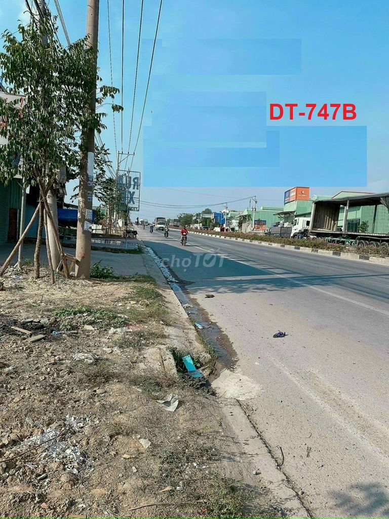 Bán đất mặt tiền DT 747B - Khánh Bình - Tân Uyên. DT 3816m2