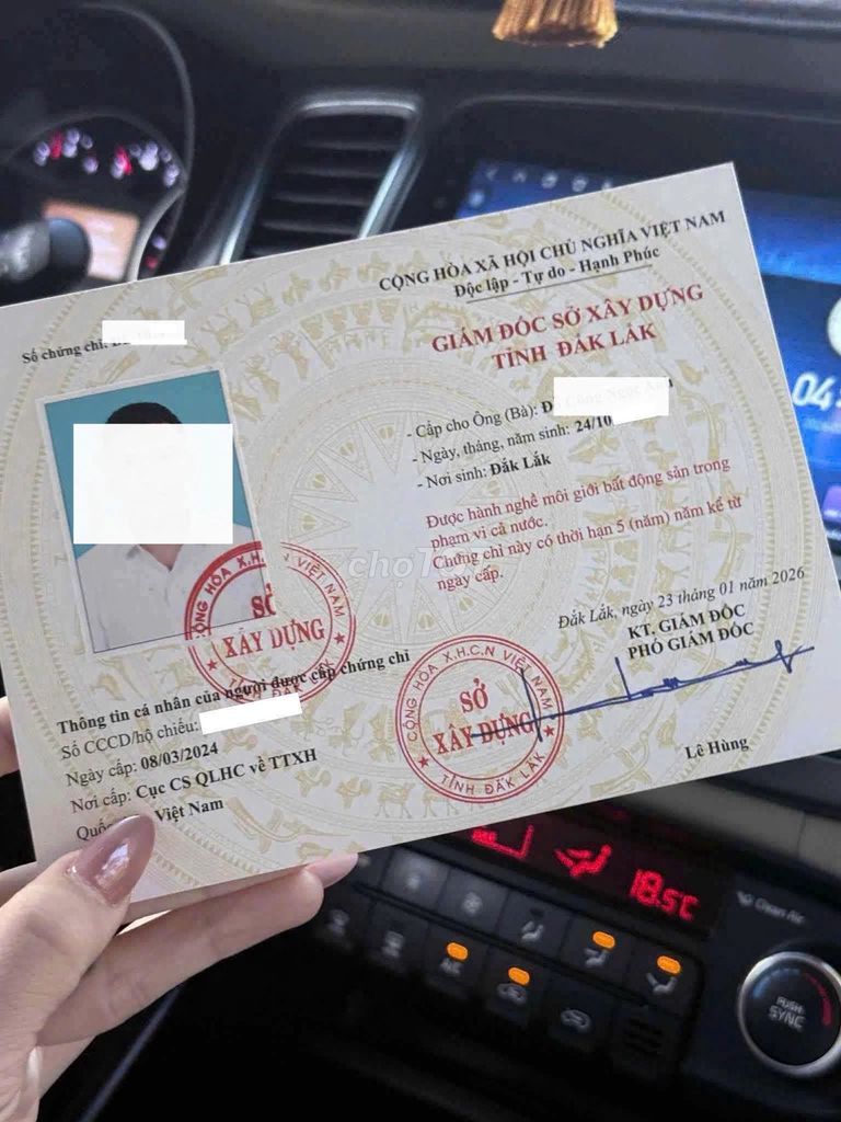 Thi chứng chỉ BĐS Đắk Lắk. Dịch vụ tại Thành phố Buôn Ma Thuột Đắk Lắk được đăng bởi Trần Trung Hiếu hình 1