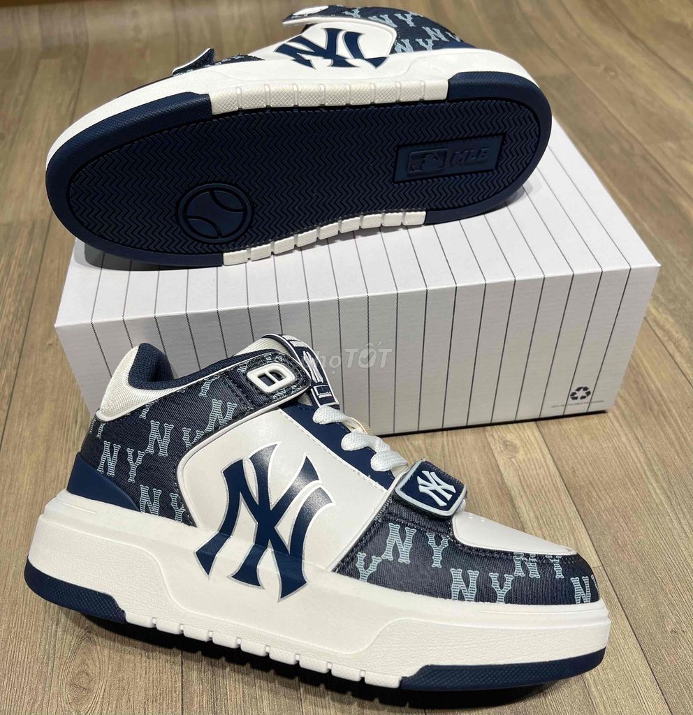 giày mlb chunky mono xanh size 38.5