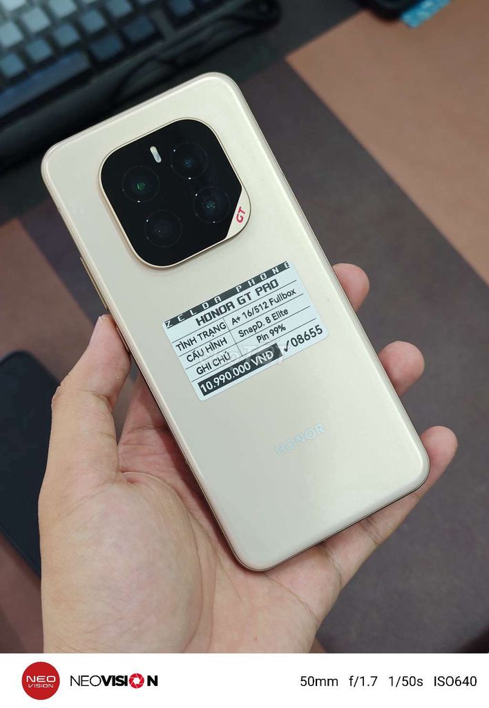 Honor GT Pro 16GB/512GB Vàng Fullbox. Mua bán Điện thoại tại Quận Ninh Kiều Cần Thơ được đăng bởi Zelda Phone hình 1