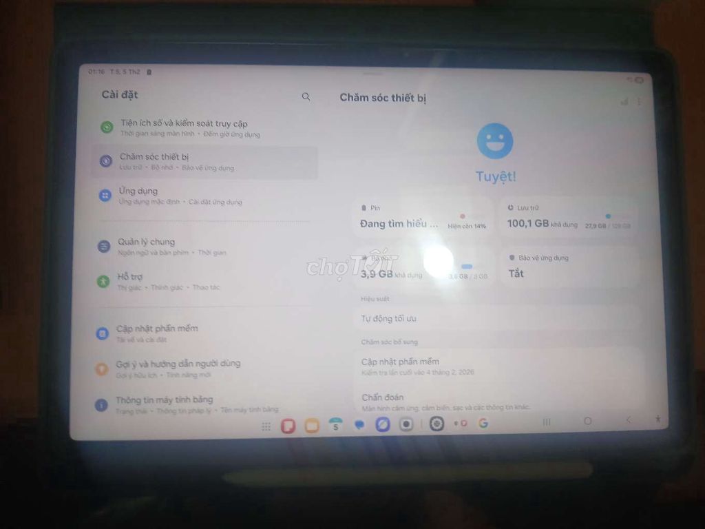 Samsung Tab S10 FE 8GB/128GB Đã dùng. Mua bán Máy tính bảng tại Quận Hai Bà Trưng Hà Nội được đăng bởi Tuấn Phạm Anh hình 1