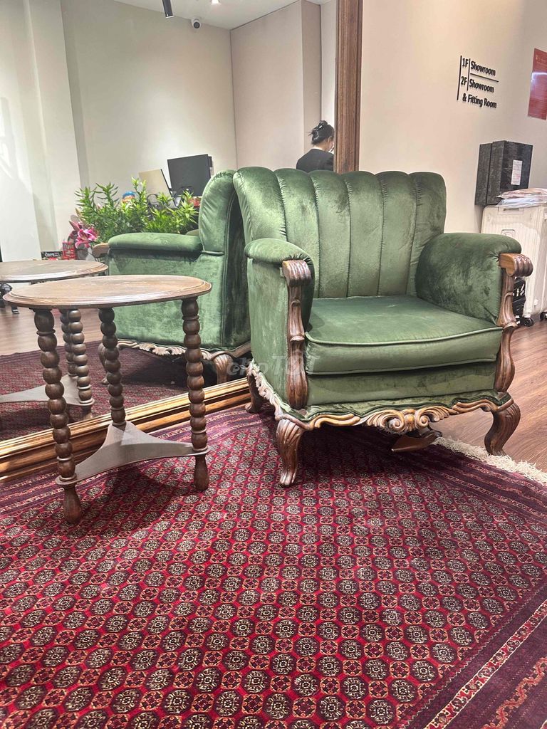 Bộ bàn ghế gỗ vải bọc. Mua bán Bàn ghế tại Quận Tân Phú Tp Hồ Chí Minh được đăng bởi Nam hình 1