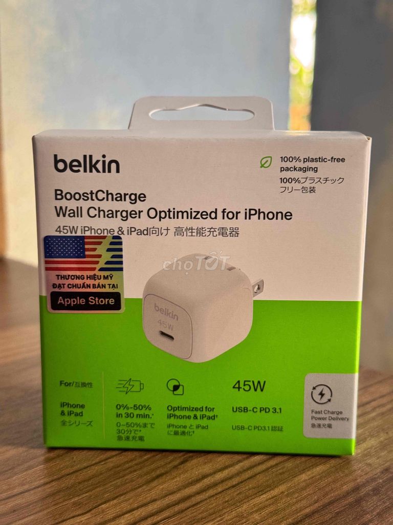 Củ sạc Belkin 45W USB-C  Mới newseal. Mua bán Phụ kiện (Màn hình, Chuột...) tại Thành phố Huế Thừa Thiên Huế được đăng bởi Đức Hoàng hình 1