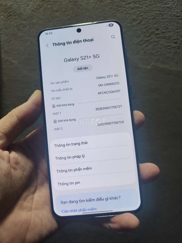 Samsung Galaxy S21+ 5G Xám 2 SIM Việt Nam. Mua bán Điện thoại tại Huyện Châu Thành Tiền Giang được đăng bởi Cầm đồ thanh lý  hình 1