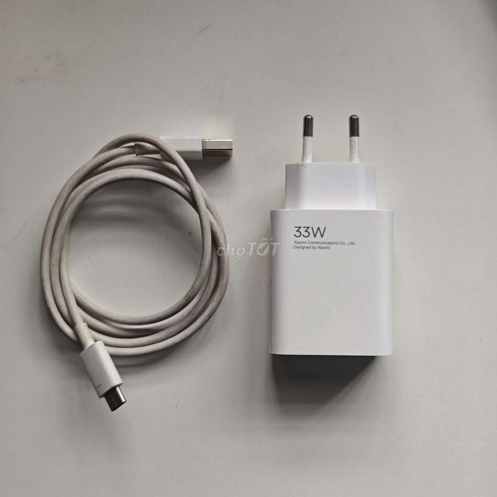 Củ + cáp sạc Xiaomi 33W zin bóc máy. Mua bán Phụ kiện (Màn hình, Chuột...) tại Huyện Giồng Trôm Bến Tre được đăng bởi Trí Nhân Lê  hình 1