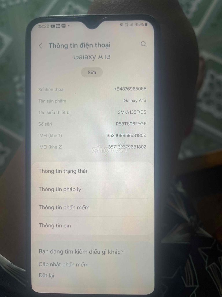 Samsung Galaxy A13 Đen. Mua bán Điện thoại tại Huyện Nghĩa Hưng Nam Định được đăng bởi Vũ Văn Toàn hình 1