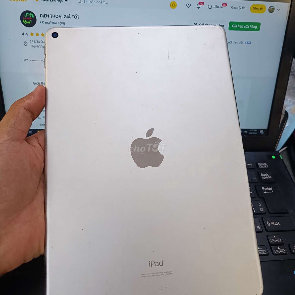 IPAD AIR 3 64GB BẢN WIFI PIN TRÂU FULL CHỨC NĂNG . Mua bán Máy tính bảng tại Quận Bình Thạnh Tp Hồ Chí Minh được đăng bởi Dân Mobile hình 1