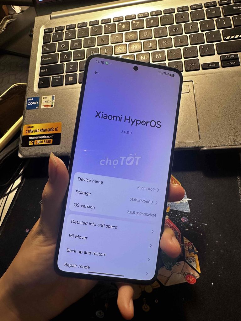Xiaomi Redmi K60 16GB/256GB Xanh. Mua bán Điện thoại tại Huyện Hóc Môn Tp Hồ Chí Minh được đăng bởi Nguyễn Ngọc Huy hình 1