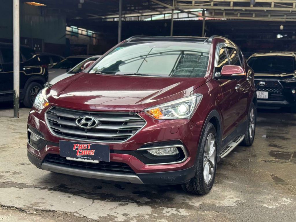 Hyundai Santafe 2018 máy xăng 2.4L 2 cầu,màu đỏ. Mua bán Ô tô tại Quận Bình Tân Tp Hồ Chí Minh được đăng bởi Son Do hình 2