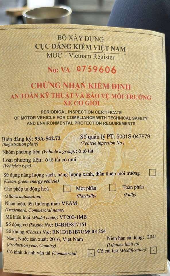 Bán gấp Veam 1.9 tấn đời 2017 thùng bạt 4m3. Mua bán Xe tải, xe ben tại Thành phố Thuận An Bình Dương được đăng bởi Xe tải Bình Dương hình 15