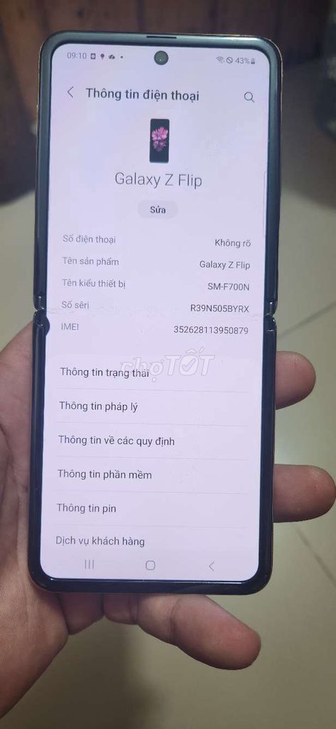 Samsung Galaxy Z Flip 256GB Vàng. Mua bán Điện thoại tại Quận Long Biên Hà Nội được đăng bởi Đào Tuấn Anh hình 1