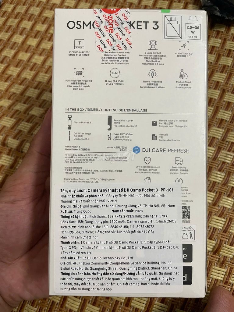 Máy quay phim DJI Osmo Pocket 3. Mua bán Máy ảnh, Máy quay tại Quận Bắc Từ Liêm Hà Nội được đăng bởi Tadahu Huyanagy hình 1