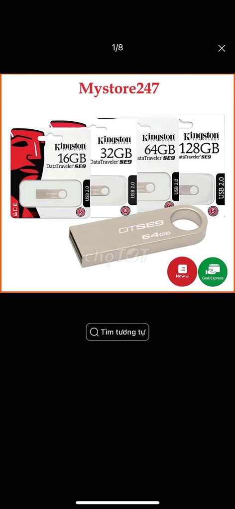Ổ USB 3.0 lưu trữ Kingston SE9 - 128GB