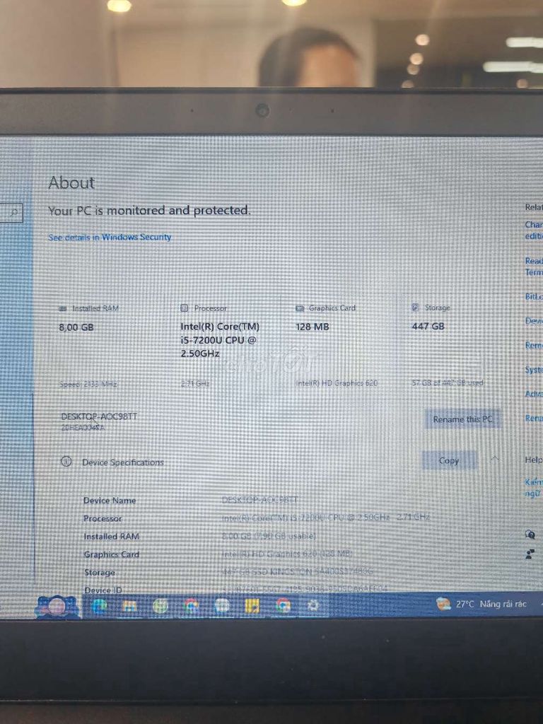 Lenovo T470 i5-7200U 8GB/447GB SSD. Mua bán Laptop tại Huyện Chương Mỹ Hà Nội được đăng bởi link hình 1
