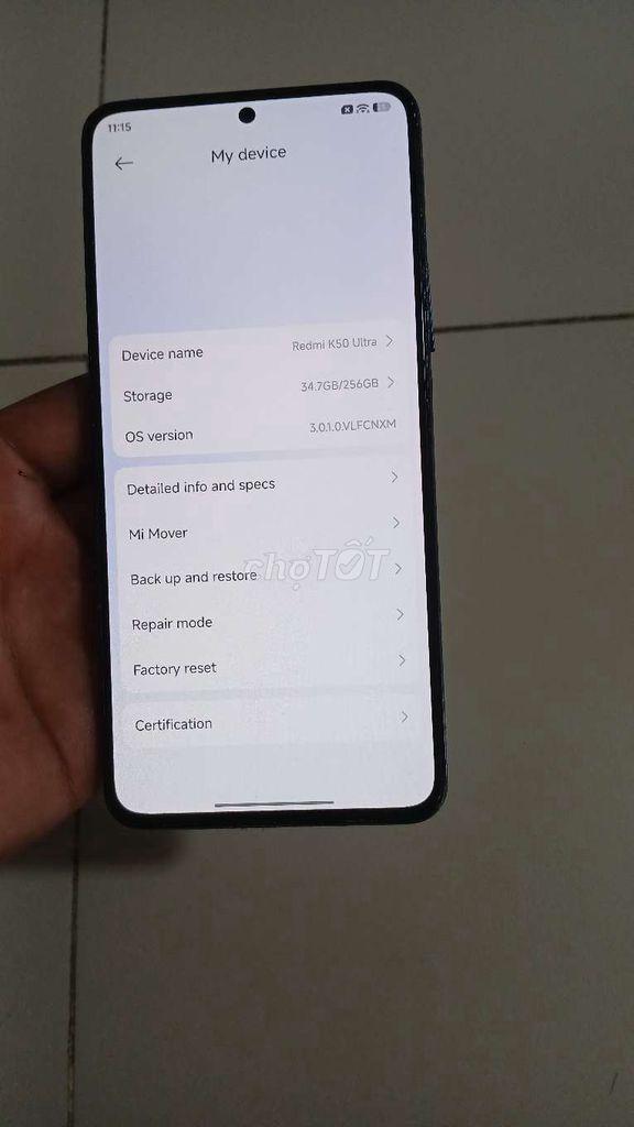 Xiaomi Redmi K50 Ultra 256GB Xám. Mua bán Điện thoại tại Quận 12 Tp Hồ Chí Minh được đăng bởi anh khang  hình 1