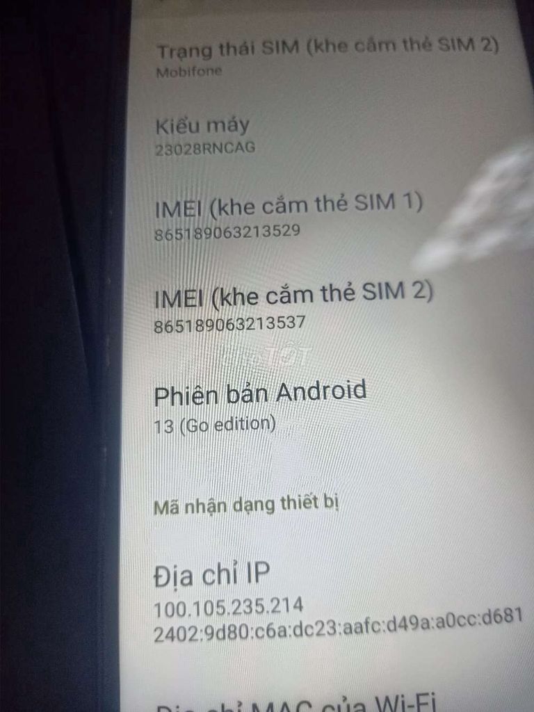 Xiaomi Redmi A2+ 64GB Đen. Mua bán Điện thoại tại Huyện Bình Chánh Tp Hồ Chí Minh được đăng bởi Nguyễn Văn Linh  hình 1