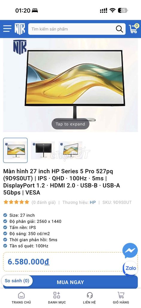 Màn hình HP 527pq. Mua bán Phụ kiện (Màn hình, Chuột...) tại Quận 12 Tp Hồ Chí Minh được đăng bởi Võ tuyen hình 1