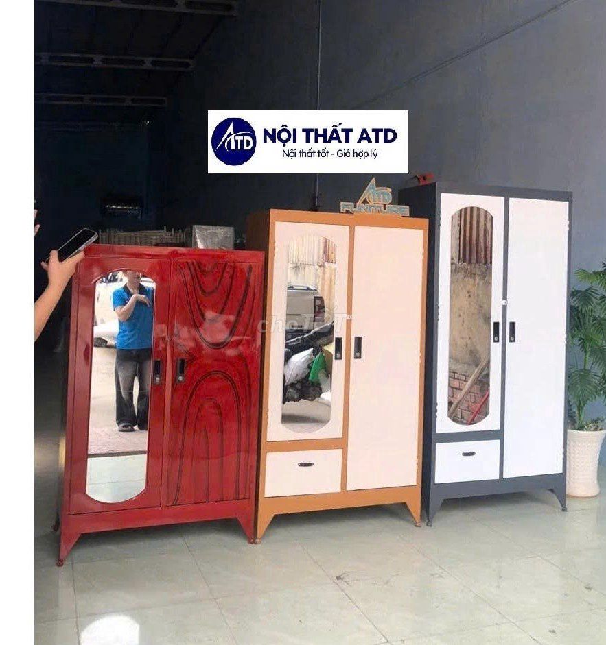 TỦ QUẦN ÁO SẮT – TỦ QUẦN ÁO – TỦ SẮT. Mua bán Tủ, kệ gia đình tại Huyện Hóc Môn Tp Hồ Chí Minh được đăng bởi Tổng Kho Nội Thất Sài Gòn hình 1