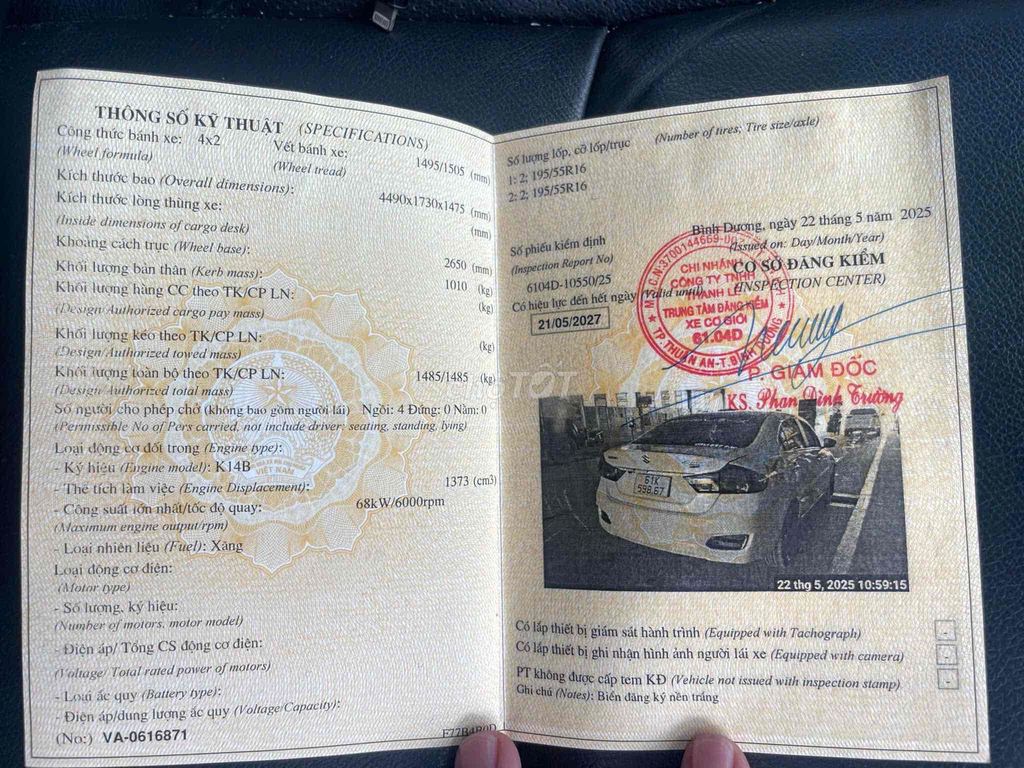 Suzuki Ciaz 2019 1.4 AT - 92000 km. Mua bán Ô tô tại Thành phố Thủ Dầu Một Bình Dương được đăng bởi ThắngLê hình 8