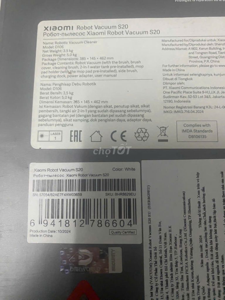 Máy hút bụi Xiaomi Vacuum S20