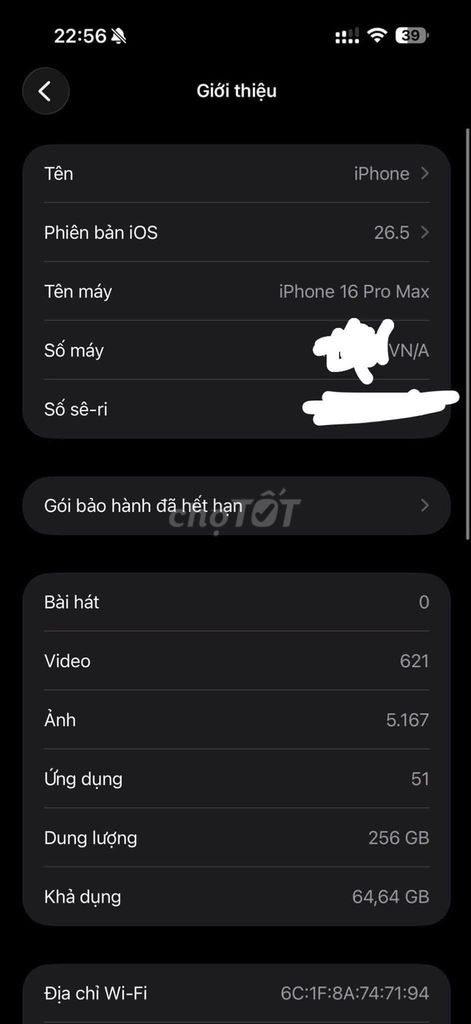 iPhone 16 Pro Max 256GB Hồng 90% pin. Mua bán Điện thoại tại Quận 5 Tp Hồ Chí Minh được đăng bởi Hội Đồ Điện Tử hình 1