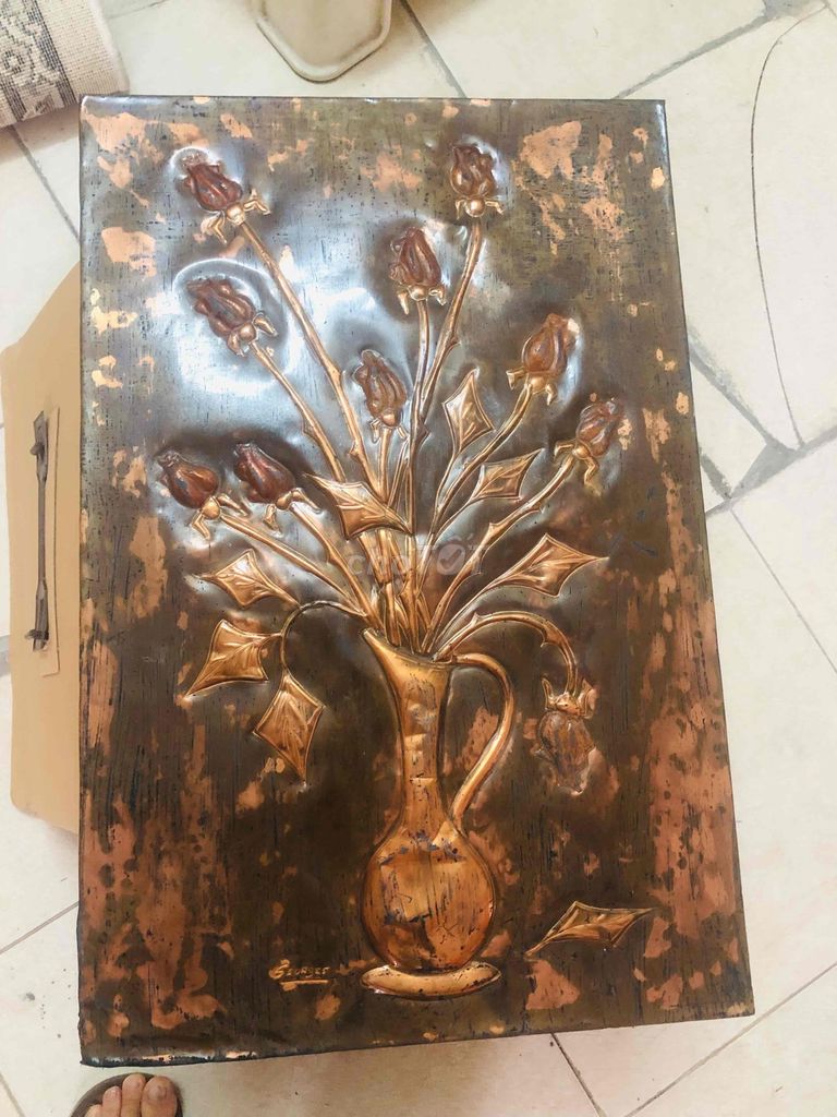 Tranh Đồng Georges Pháp 40x60cm. Mua bán Đồ sưu tầm, đồ cổ tại Quận Bắc Từ Liêm Hà Nội được đăng bởi Tony Bean hình 1