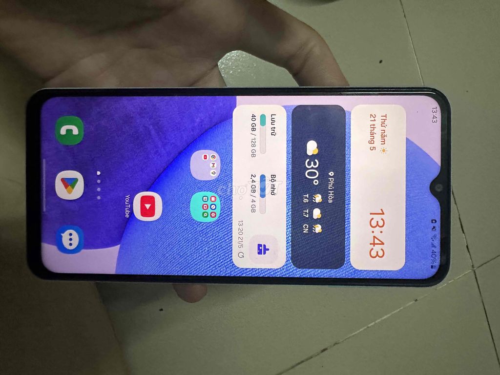 Samsung Galaxy A23 128GB Xanh nhạt. Mua bán Điện thoại tại Thành phố Thủ Dầu Một Bình Dương được đăng bởi Susu hình 1