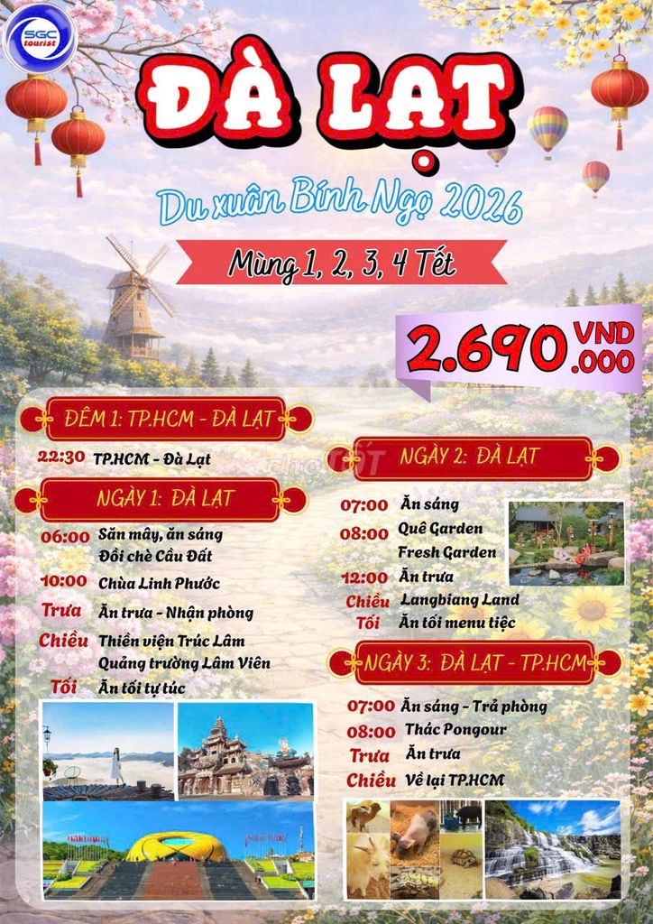 Dịch vụ du lịch Đà Lạt. Du lịch tại Quận Gò Vấp Tp Hồ Chí Minh được đăng bởi 3-Lâm Thị Ngọc Diễm hình 1