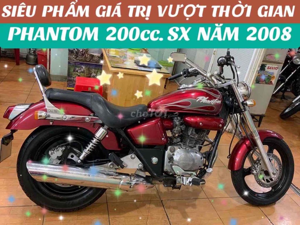HONDA  PHANTOM 200.SX 2008.ODO 29K.XE CỰC ĐẸP..ZIN. Mua bán Xe máy tại Quận Phú Nhuận Tp Hồ Chí Minh được đăng bởi MOTO LUU THANH HAI  77A hình 1