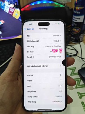 14 promax 256 zin mực mép. Mua bán Điện thoại tại Thị xã Phú Mỹ Bà Rịa - Vũng Tàu được đăng bởi Trần phát