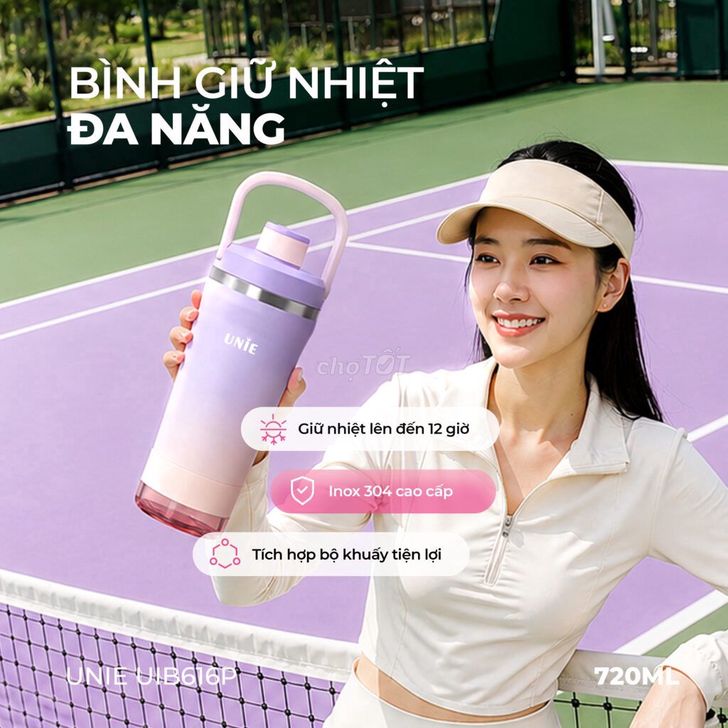 Bình giữ nhiệt UNIE UIB616P Tím hồng. Mua bán Dụng cụ nhà bếp tại Quận Hà Đông Hà Nội được đăng bởi Blabla Hieuden9a3 hình 1