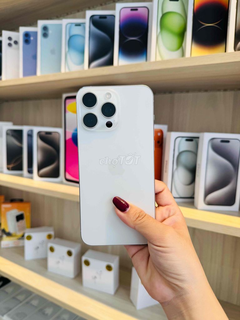 Apple iPhone 15 Pro Max 256GB Trắng Zin keng. Mua bán Điện thoại tại Quận Thanh Khê Đà Nẵng được đăng bởi Toan hình 1