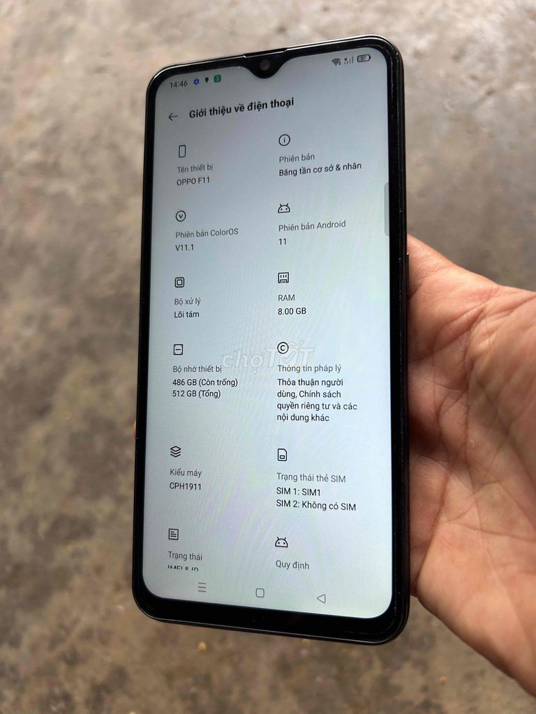 Oppo F11 ram 8/512gb máy rin  ,giao luu iphone. Mua bán Điện thoại tại Huyện Trảng Bom Đồng Nai được đăng bởi l hình 1
