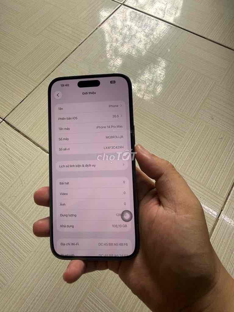 iPhone 14 Prm 128 giao lưu iphone 15 pro 256 zin. Mua bán Điện thoại tại Quận Hải Châu Đà Nẵng được đăng bởi rin hình 1