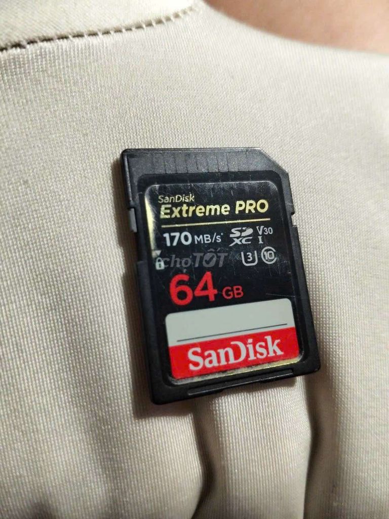 Thẻ nhớ Sandisk Extreme Pro 64GB. Mua bán Phụ kiện (Màn hình, Chuột...) tại Quận 10 Tp Hồ Chí Minh được đăng bởi Đoàn Ngọc Hiển hình 1