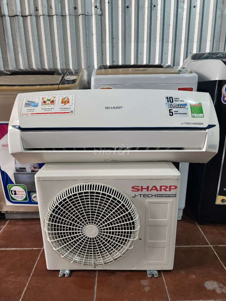 Máy lạnh Sharp 1 HP Inverter cũ Trắng. Mua bán Máy lạnh, điều hoà tại Thành phố Sóc Trăng Sóc Trăng được đăng bởi Điện Lạnh Hoàng Khải hình 1