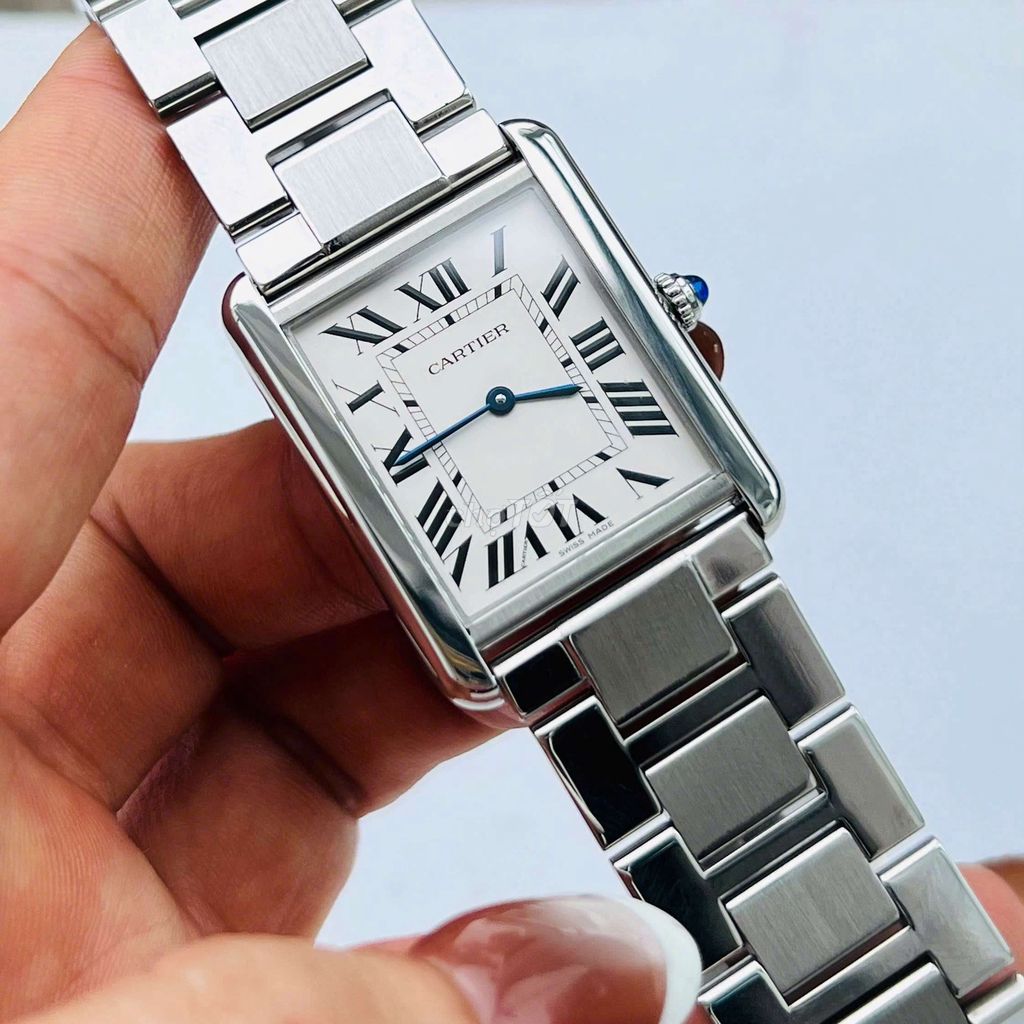 Cartier Tank Solo Large 3169 Quartz Bạc. Mua bán Đồng hồ tại Quận Lê Chân Hải Phòng được đăng bởi Son hình 1