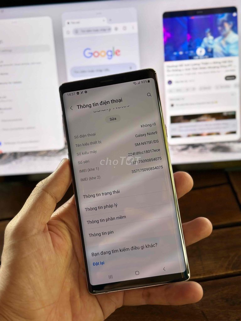 Note 9 6/128gb 2 sim 2 sóng